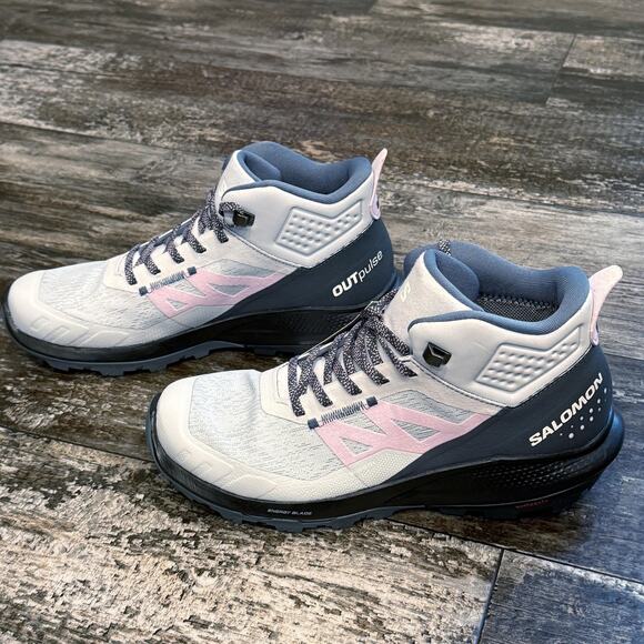 Salomon OUTpulse Mid GTX Shoes Womens Size 9 Waterproof Gore-Tex Hiking Trail - Picture 10 of 12